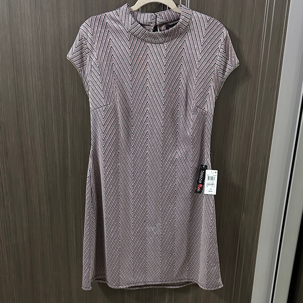 Teeze‎ Me Multicolor Chevron Dress
